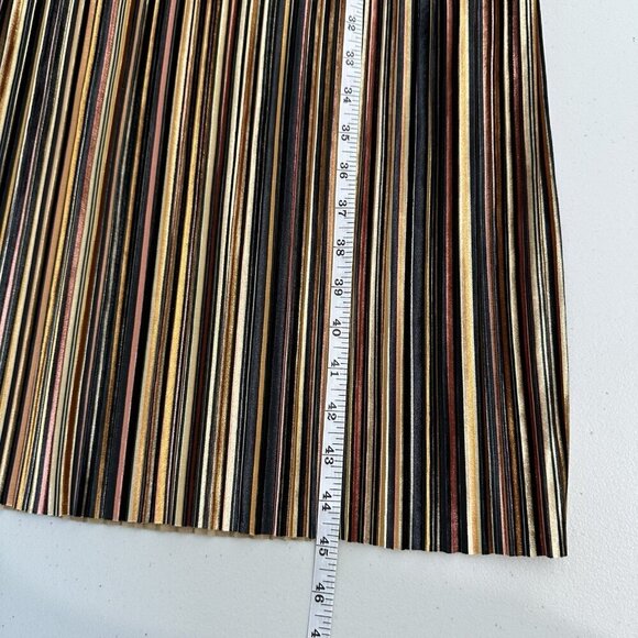 Amanda Uprichard Sleeveless Midi Dress Size S Striped V Neck - Picture 11 of 11